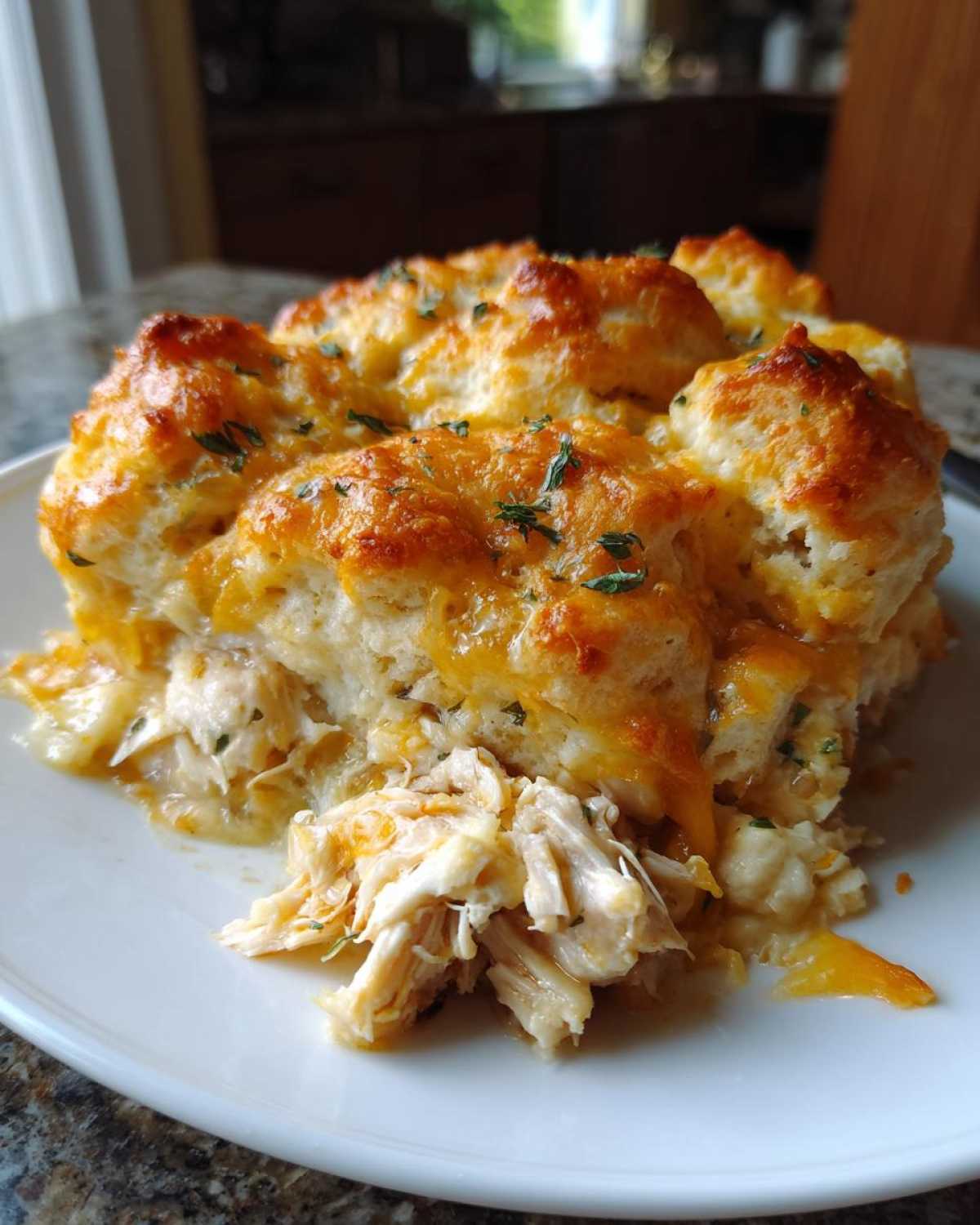 chicken bubble biscuit bake casserole - detail 2