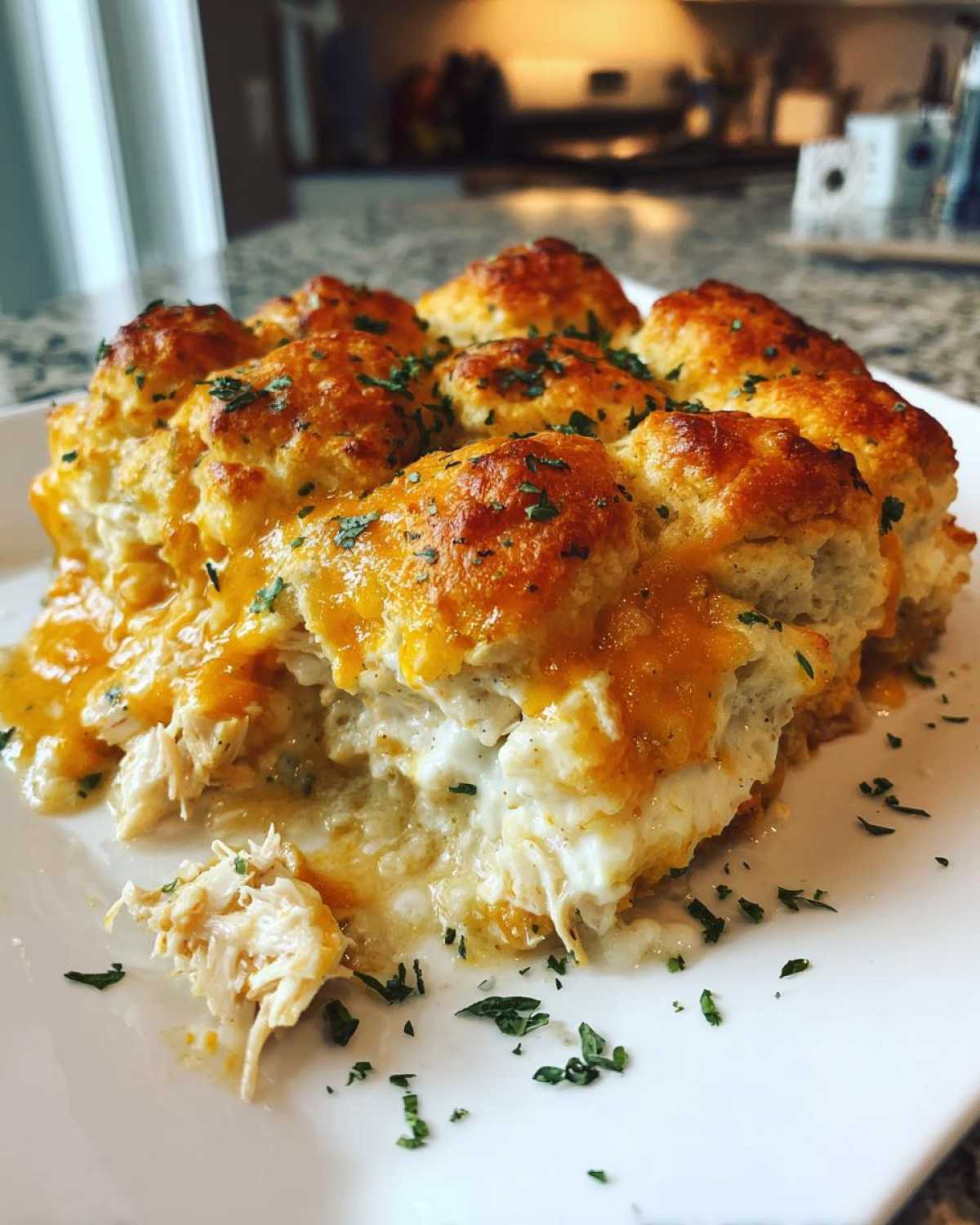chicken bubble biscuit bake casserole - detail 3