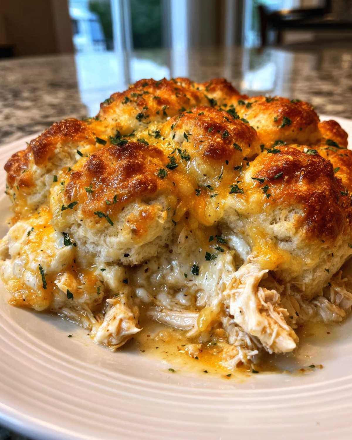 chicken bubble biscuit bake casserole - detail 4