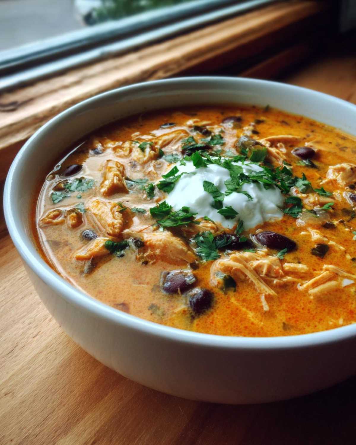 chicken taco soup - detail 2