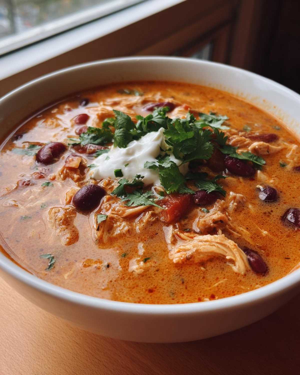 chicken taco soup - detail 3