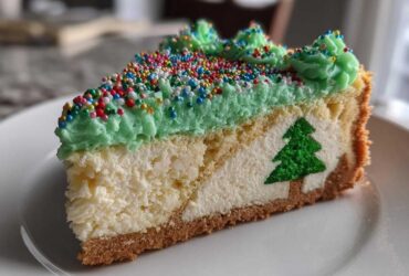 christmas tree cheesecake