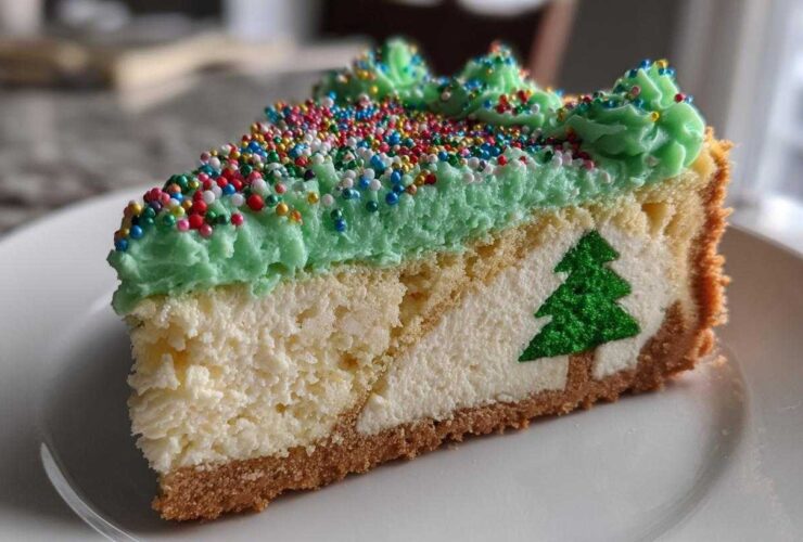 christmas tree cheesecake
