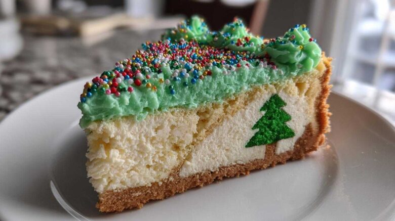 christmas tree cheesecake