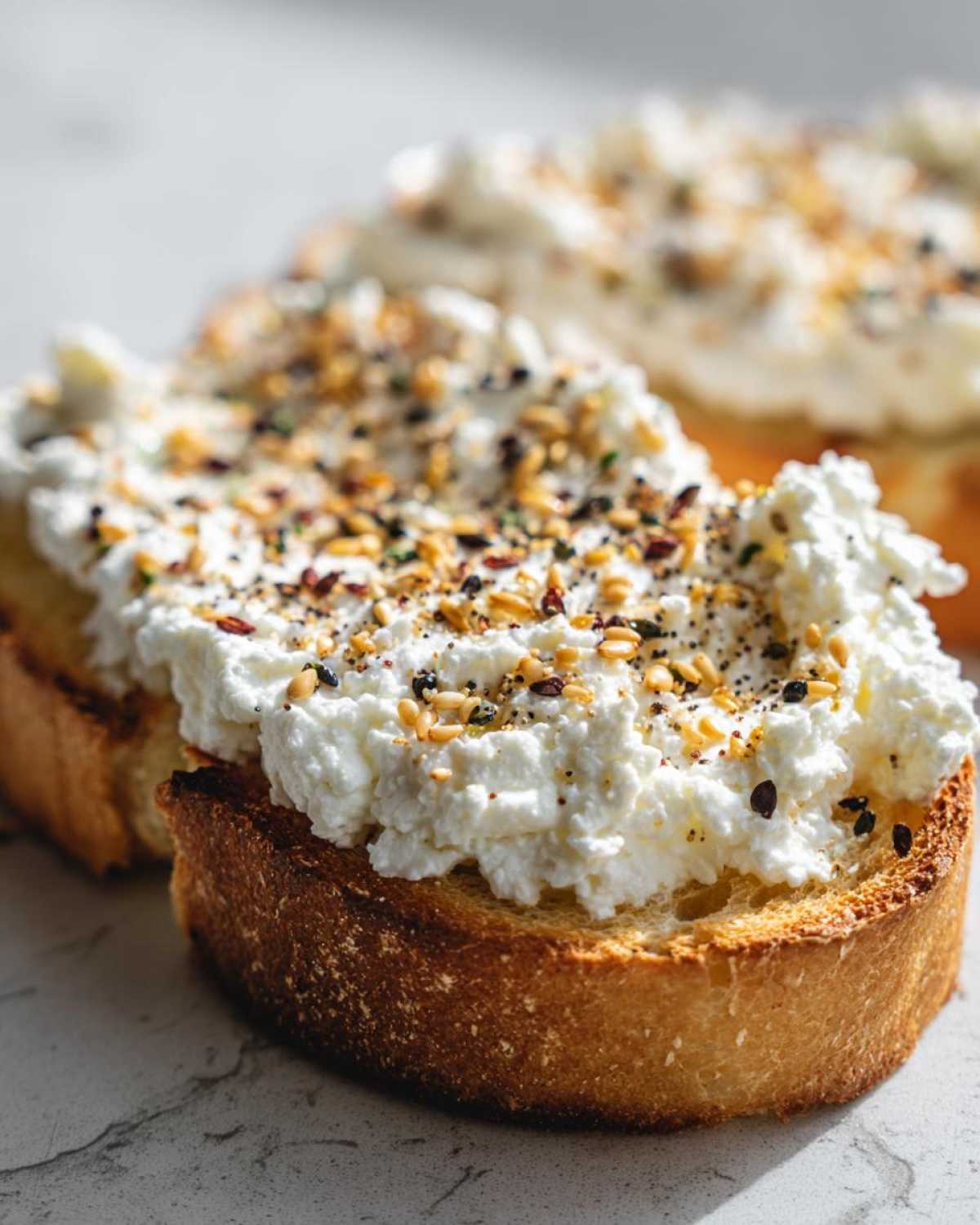cottage cheese toast - detail 2