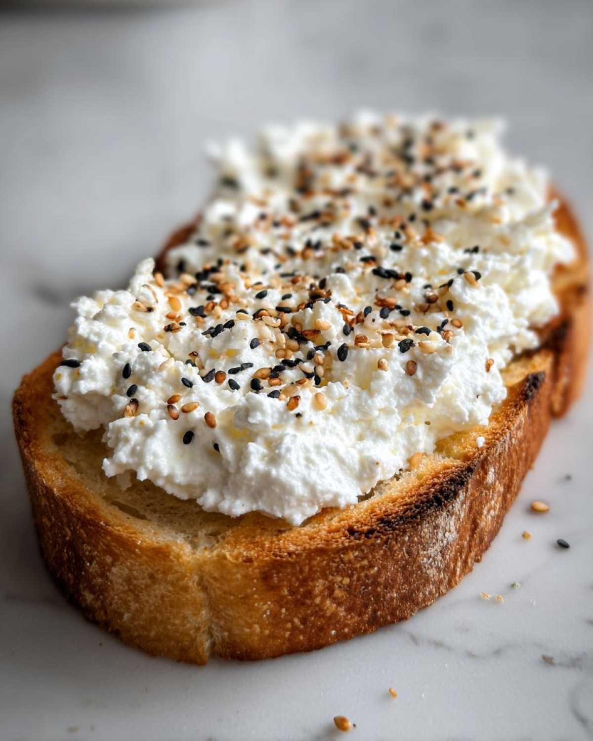 cottage cheese toast - detail 3