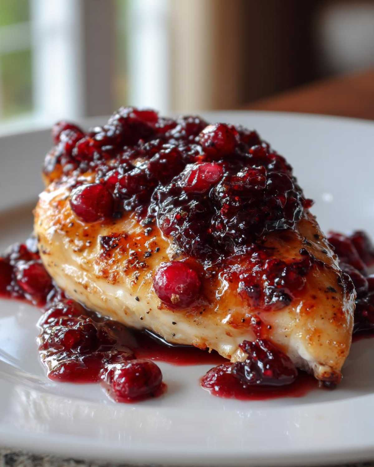 cranberry chicken - detail 3