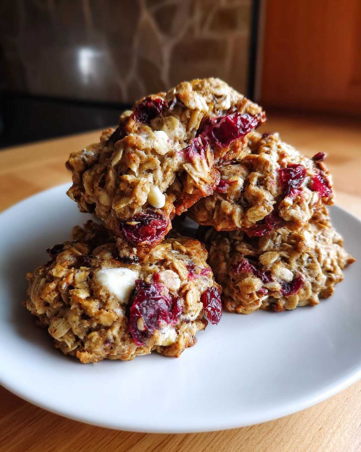 cranberry oatmeal cookies - detail 1