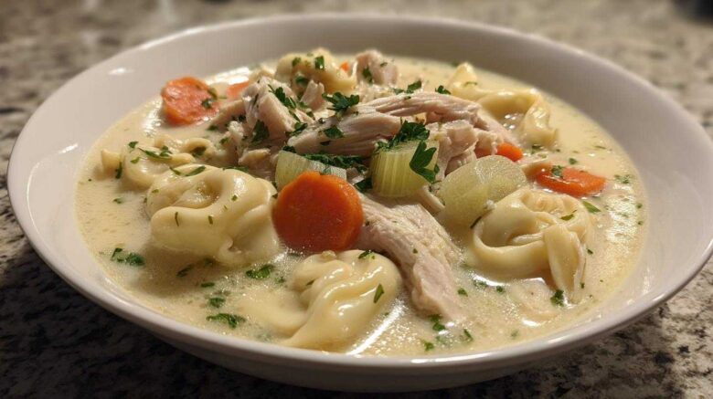 creamy chicken tortellini soup