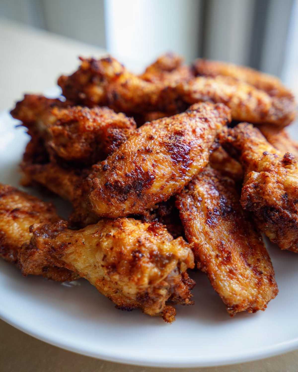 crispy air fryer chicken wings - detail 3