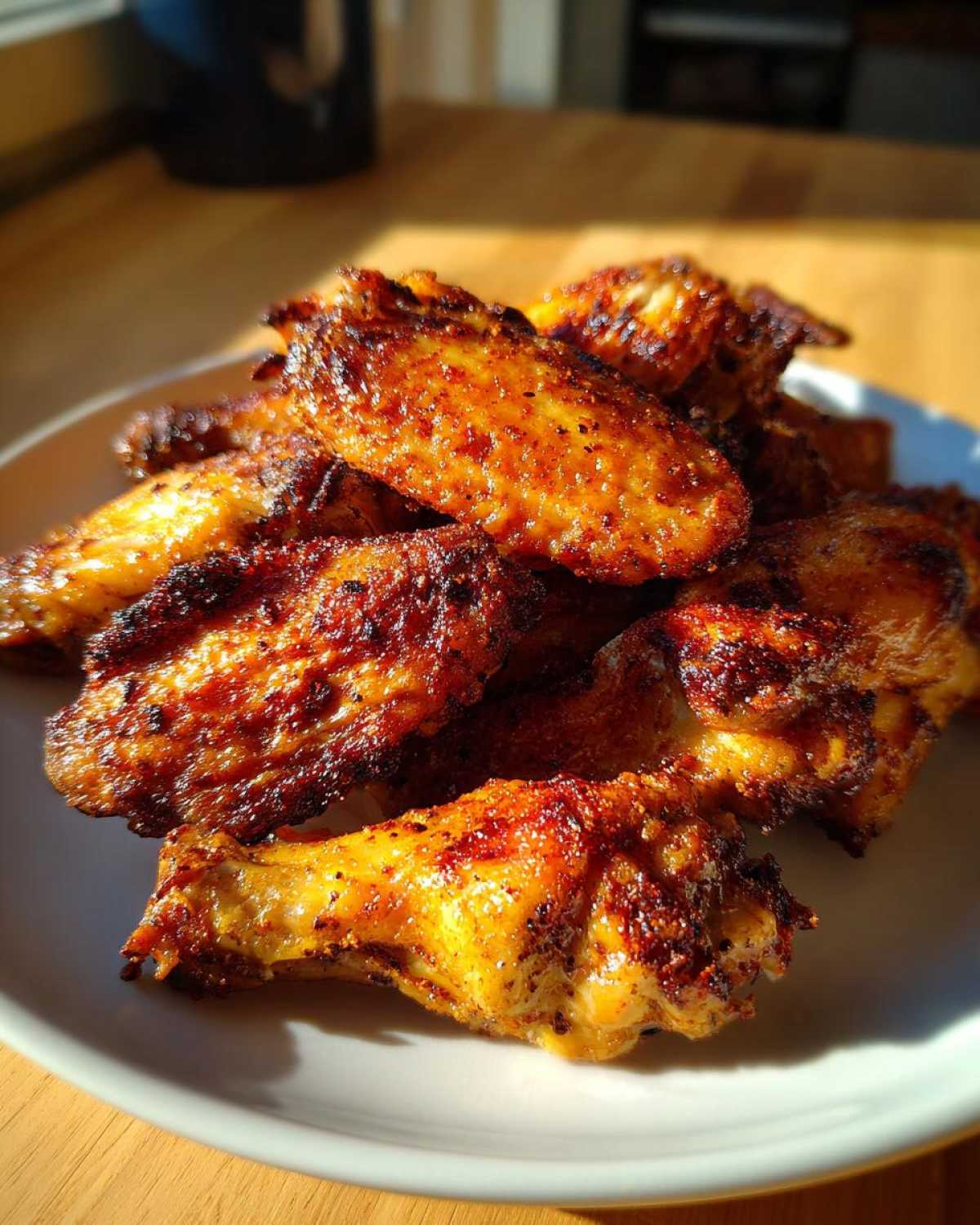 crispy baked chicken wings - detail 1