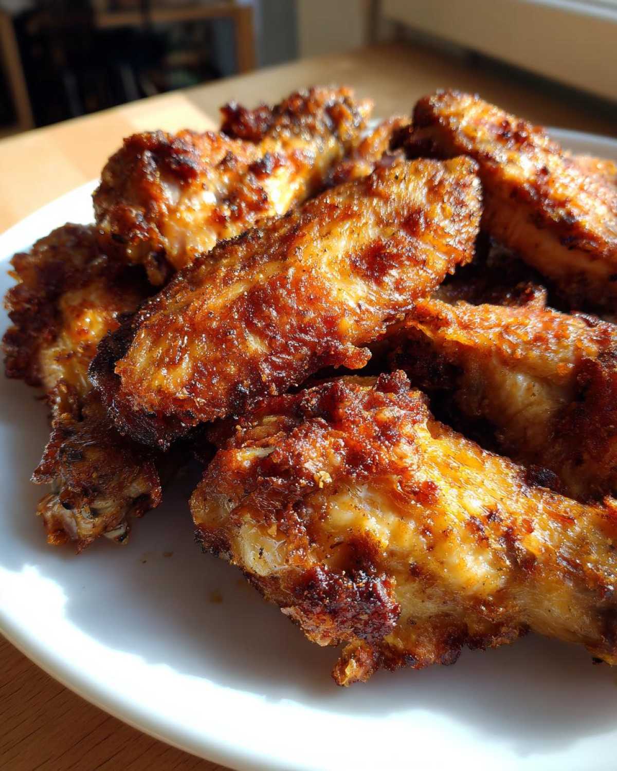 crispy baked chicken wings - detail 2