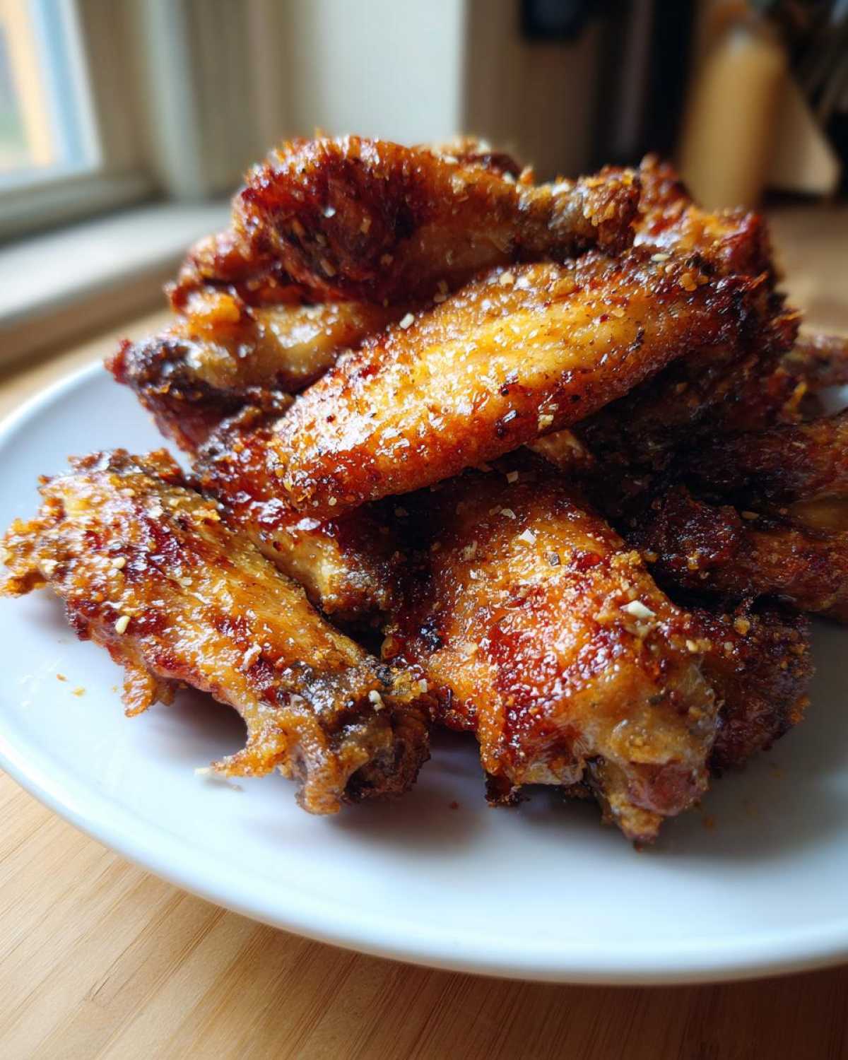 crispy baked chicken wings - detail 3