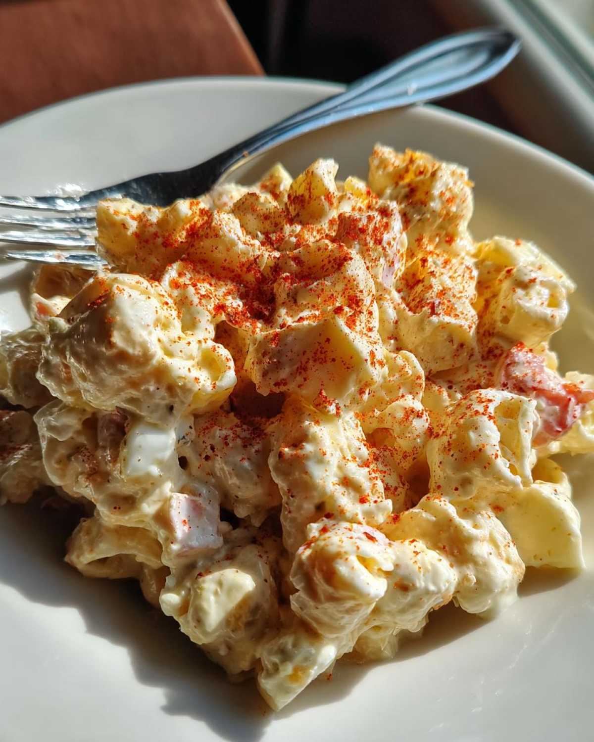 deviled egg pasta salad - detail 1