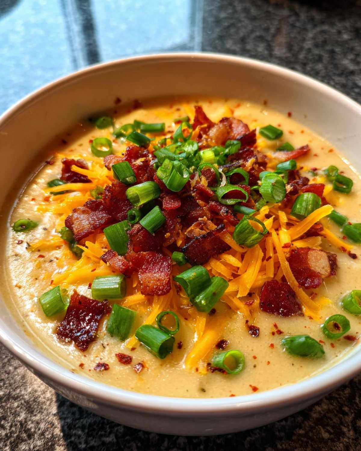 easy crockpot potato soup - detail 1