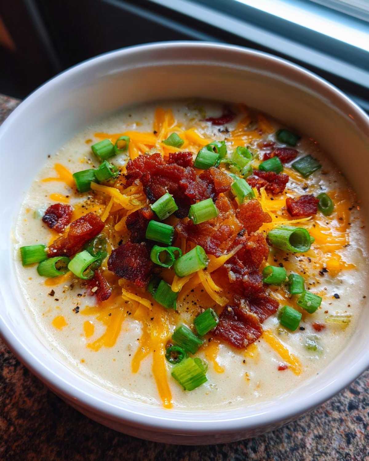 easy crockpot potato soup - detail 2
