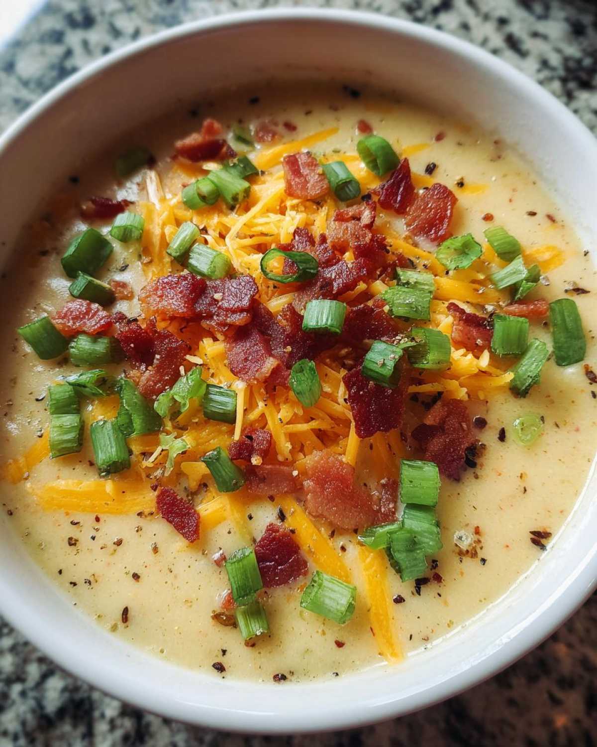 easy crockpot potato soup - detail 3