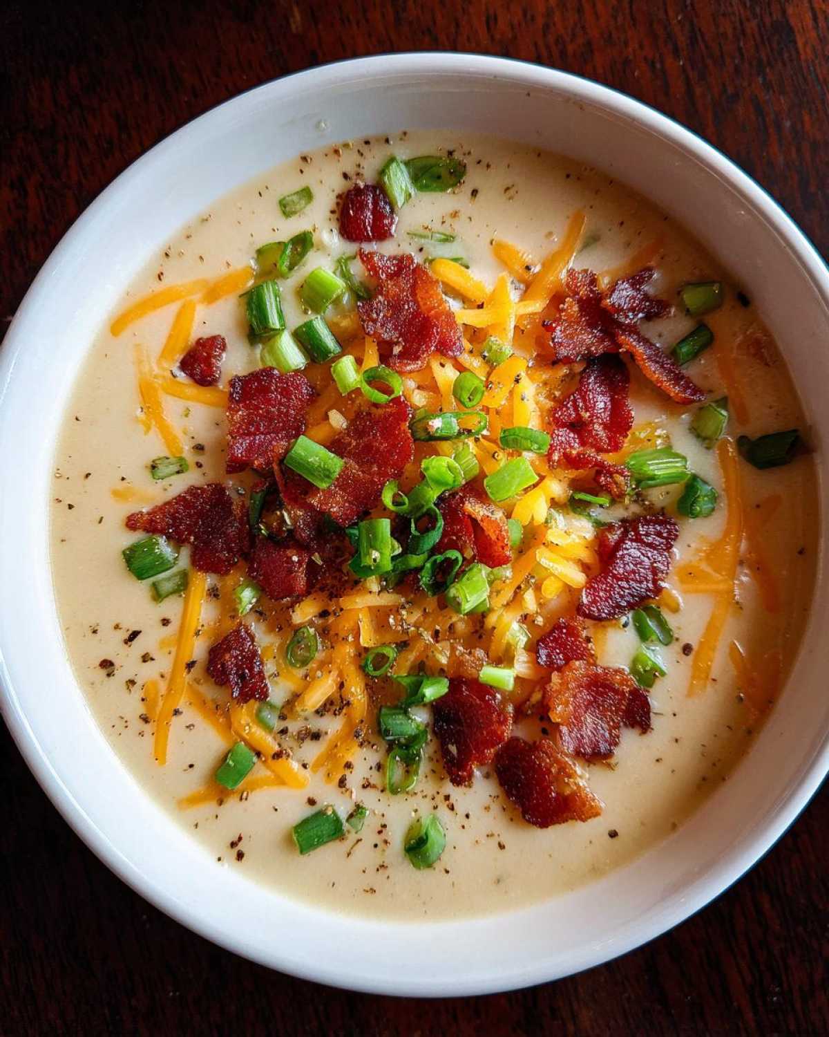 easy crockpot potato soup - detail 4