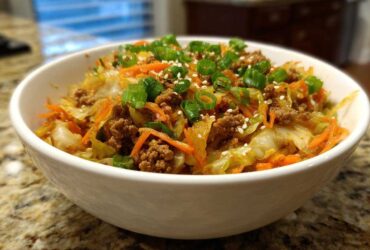 egg roll in a bowl