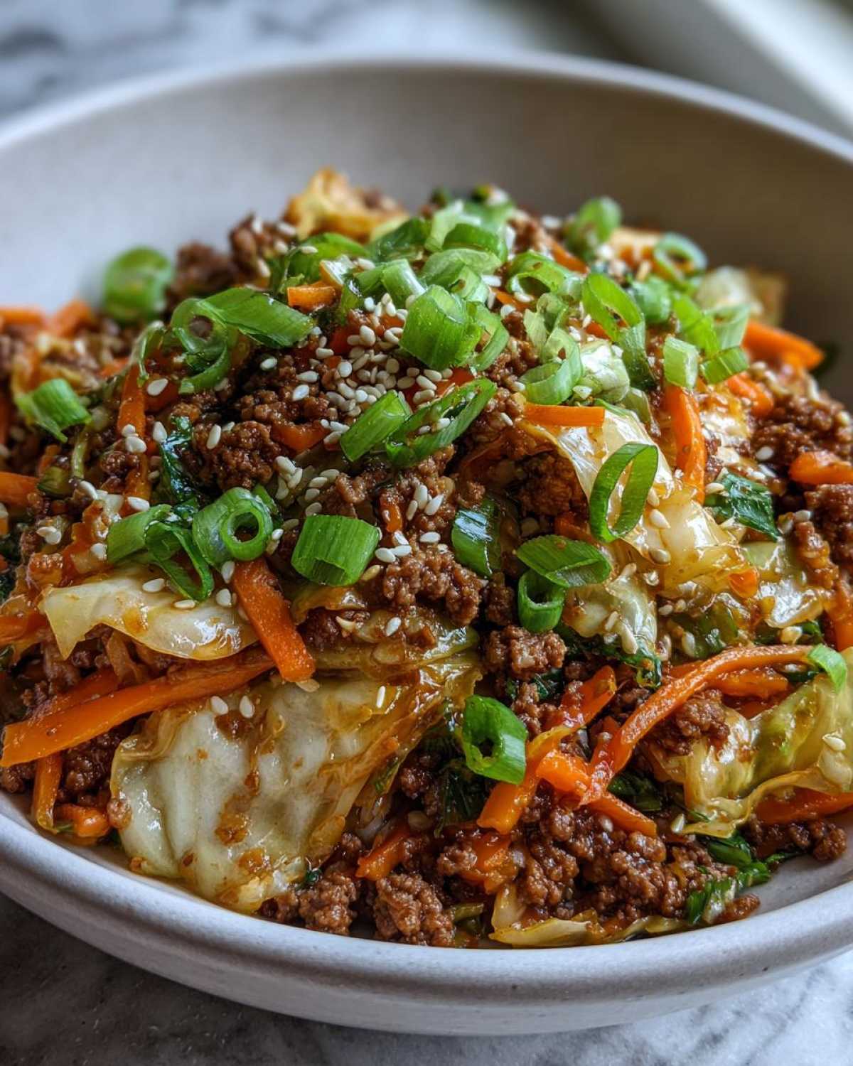 egg roll in a bowl - detail 4