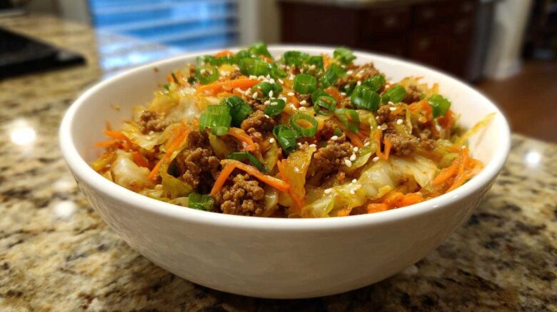 egg roll in a bowl