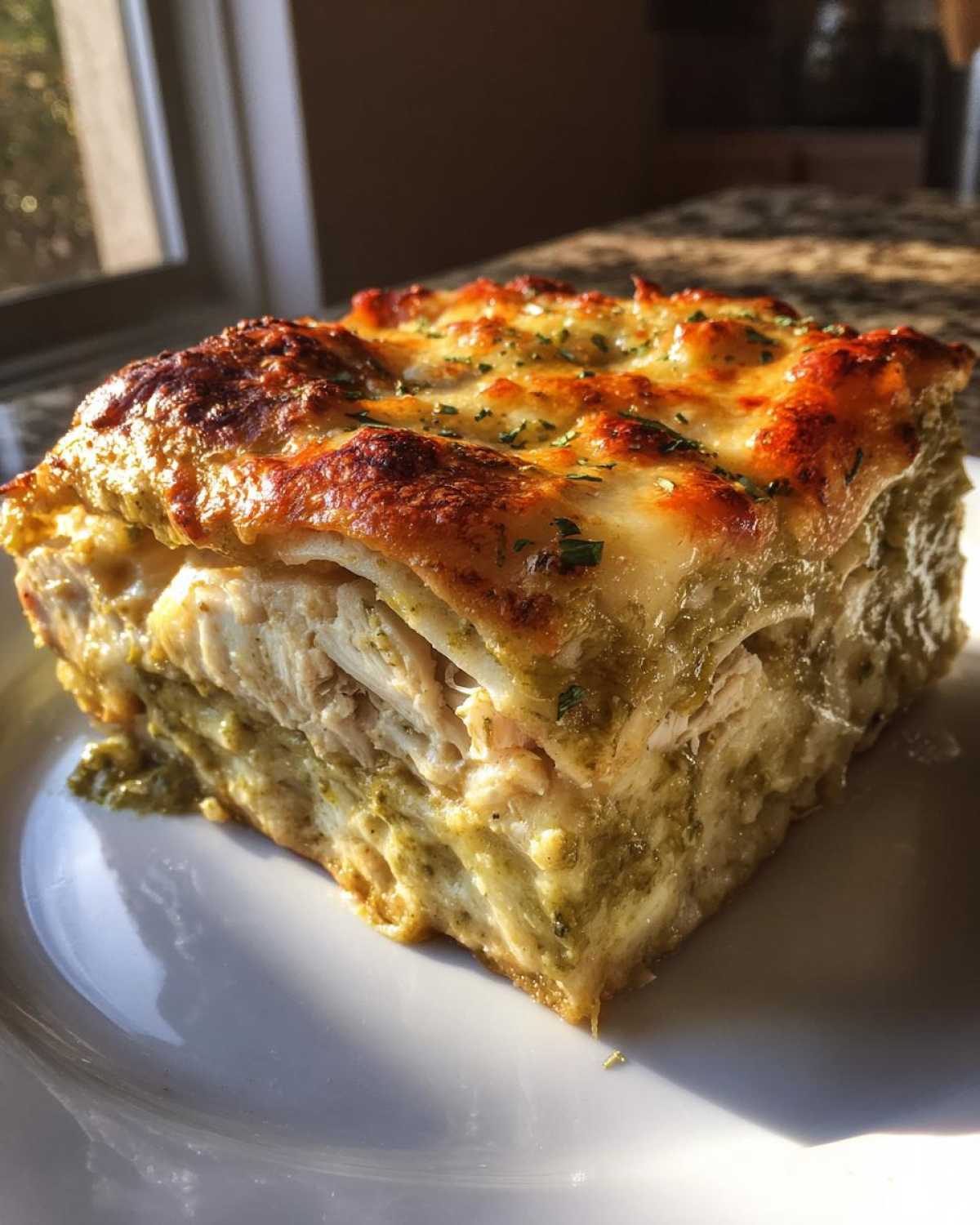 green chile chicken enchiladas - detail 1