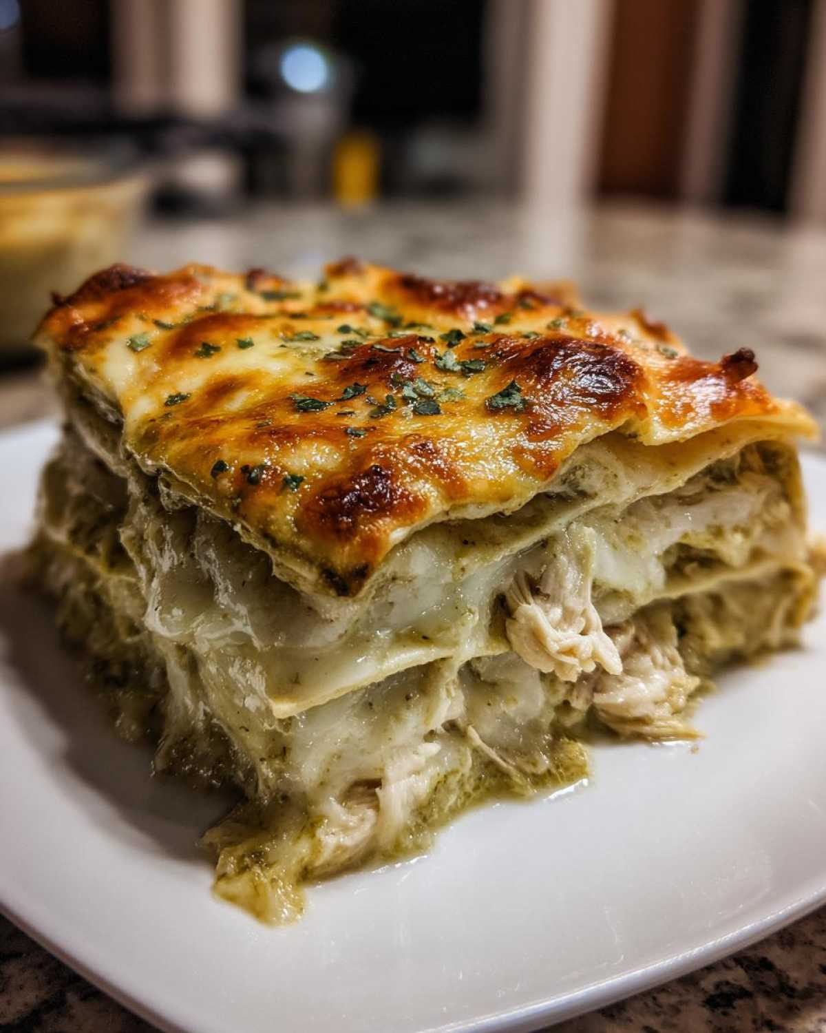 green chile chicken enchiladas - detail 2
