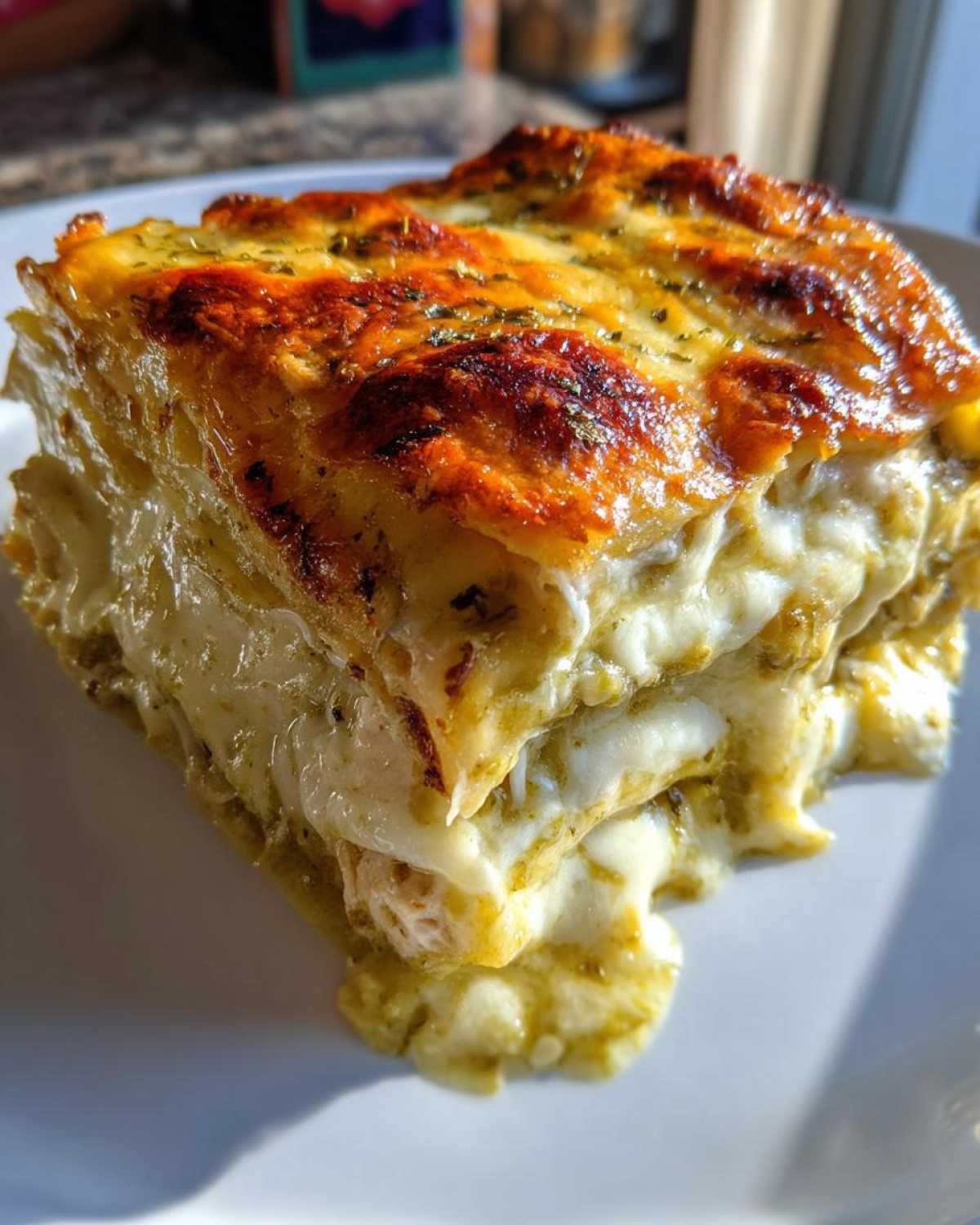 green chile chicken enchiladas - detail 3