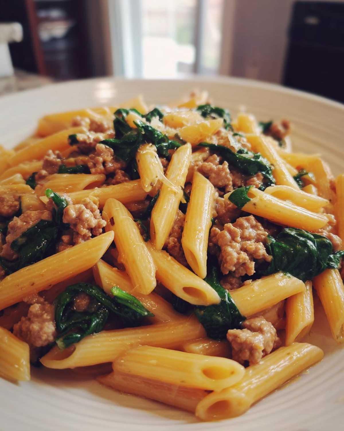 ground turkey pasta - detail 1