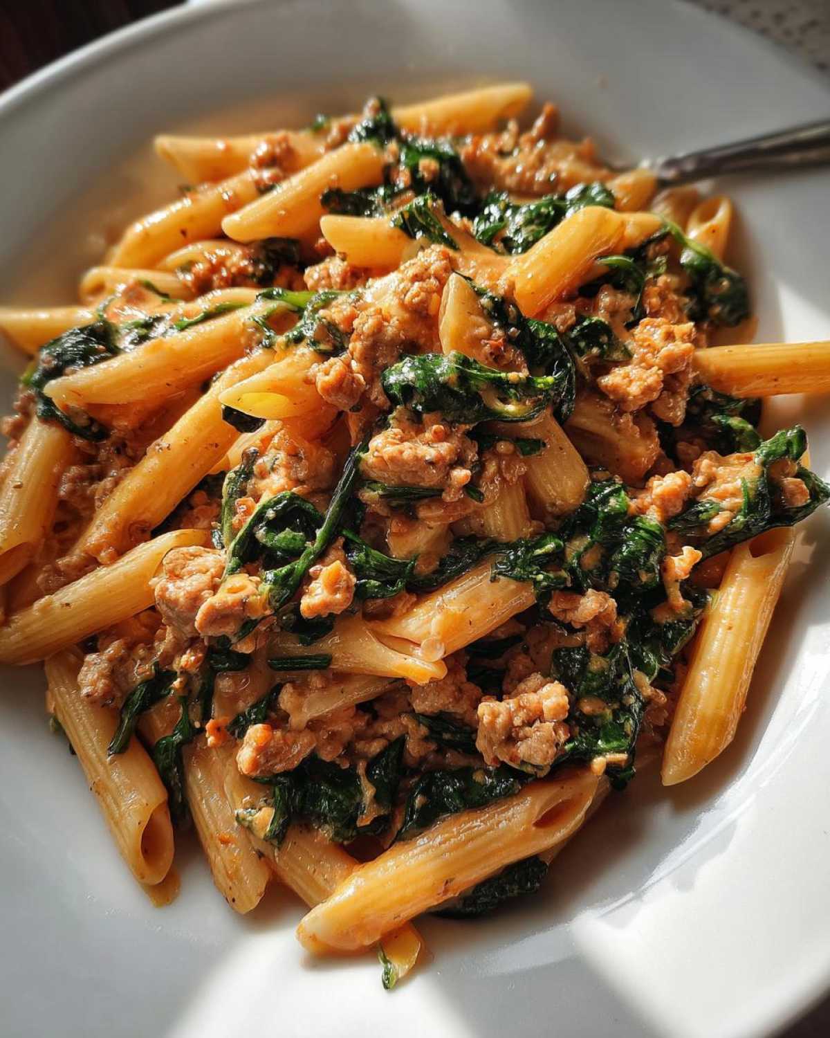 ground turkey pasta - detail 2