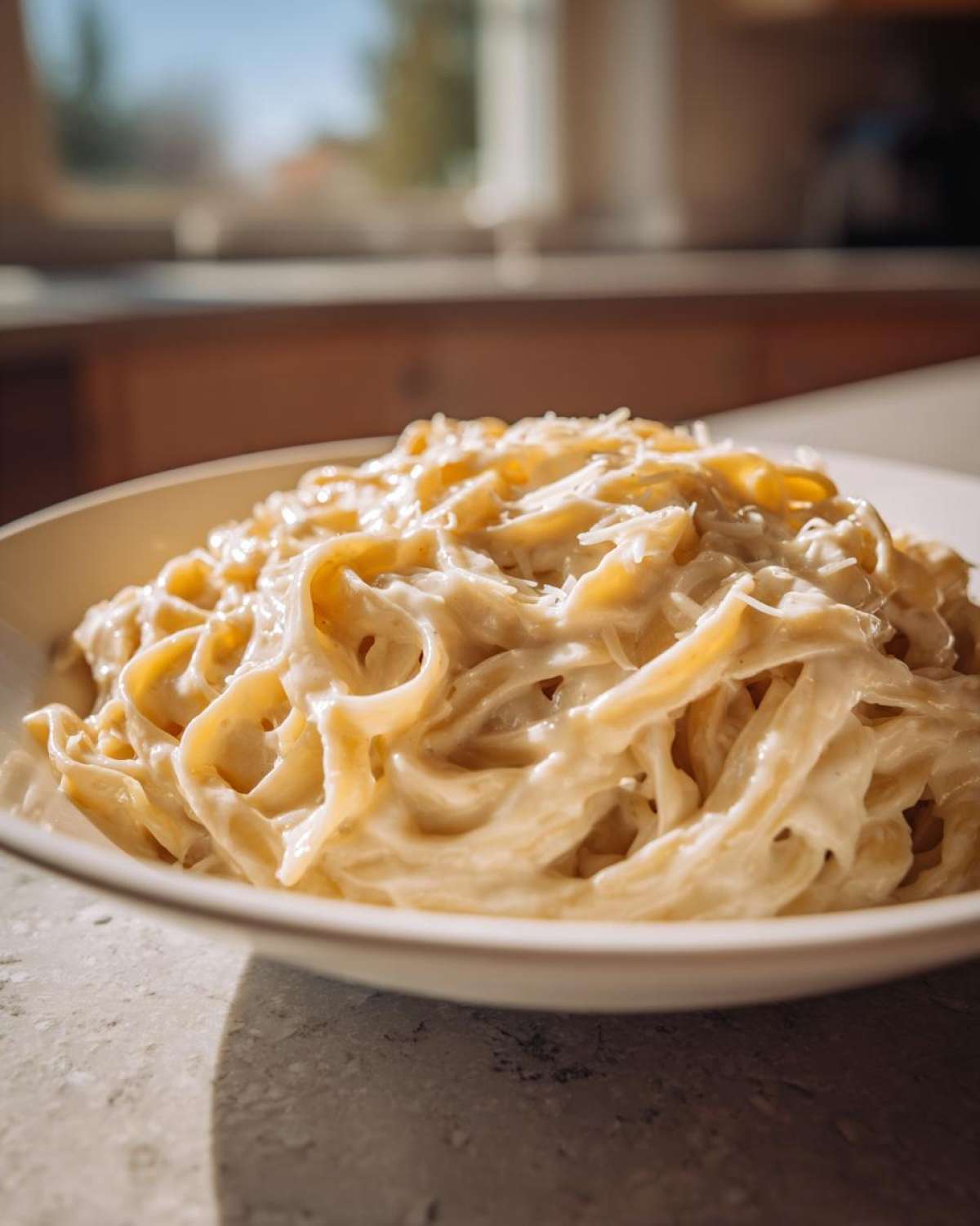homemade alfredo sauce - detail 4