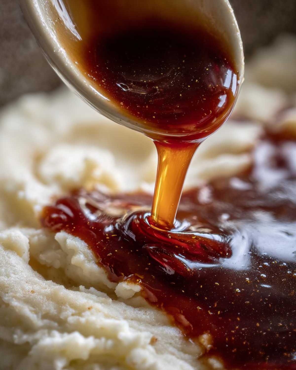 homemade brown gravy - detail 1