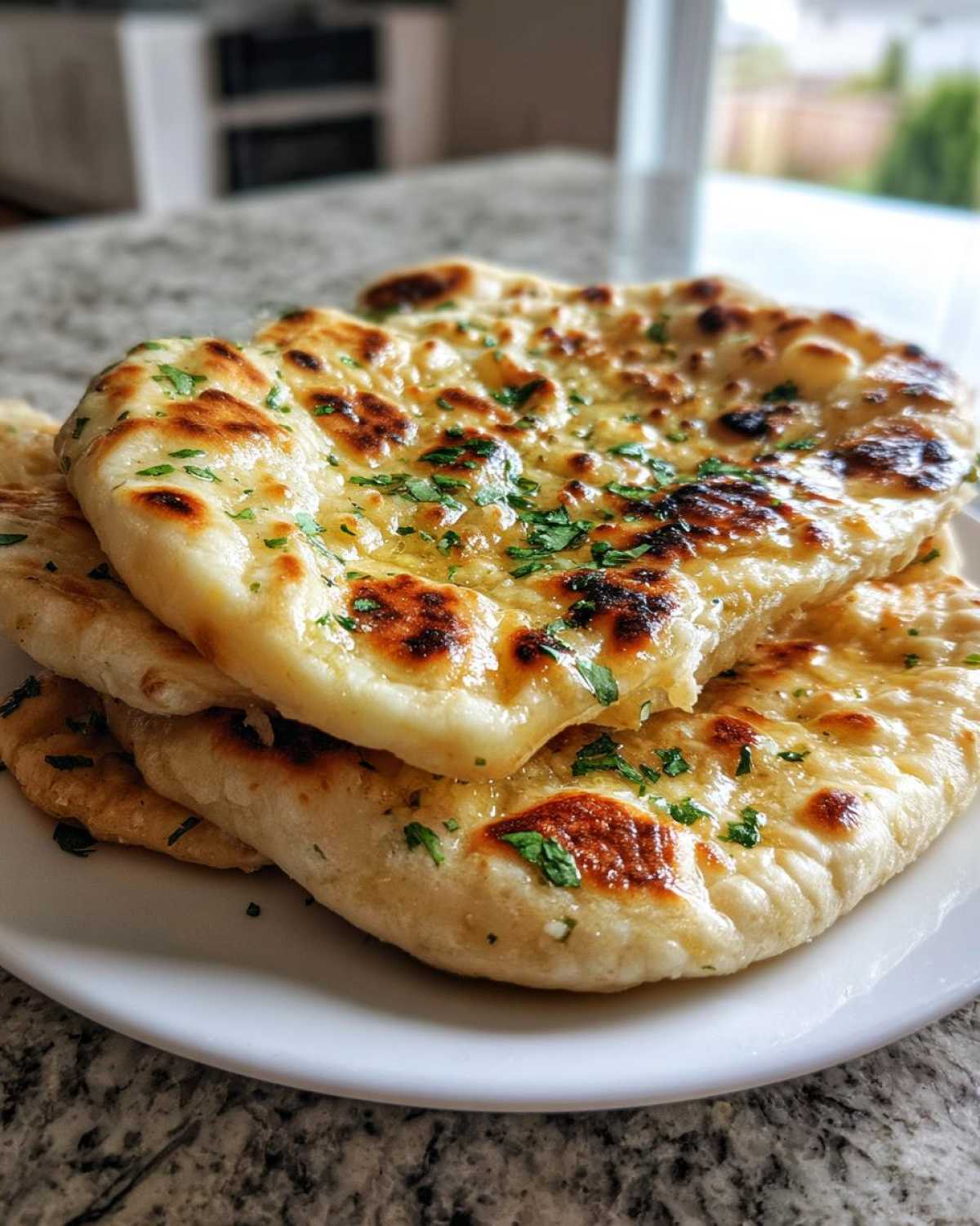 homemade naan bread - detail 4