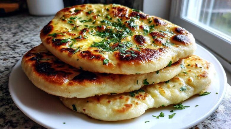 homemade naan bread