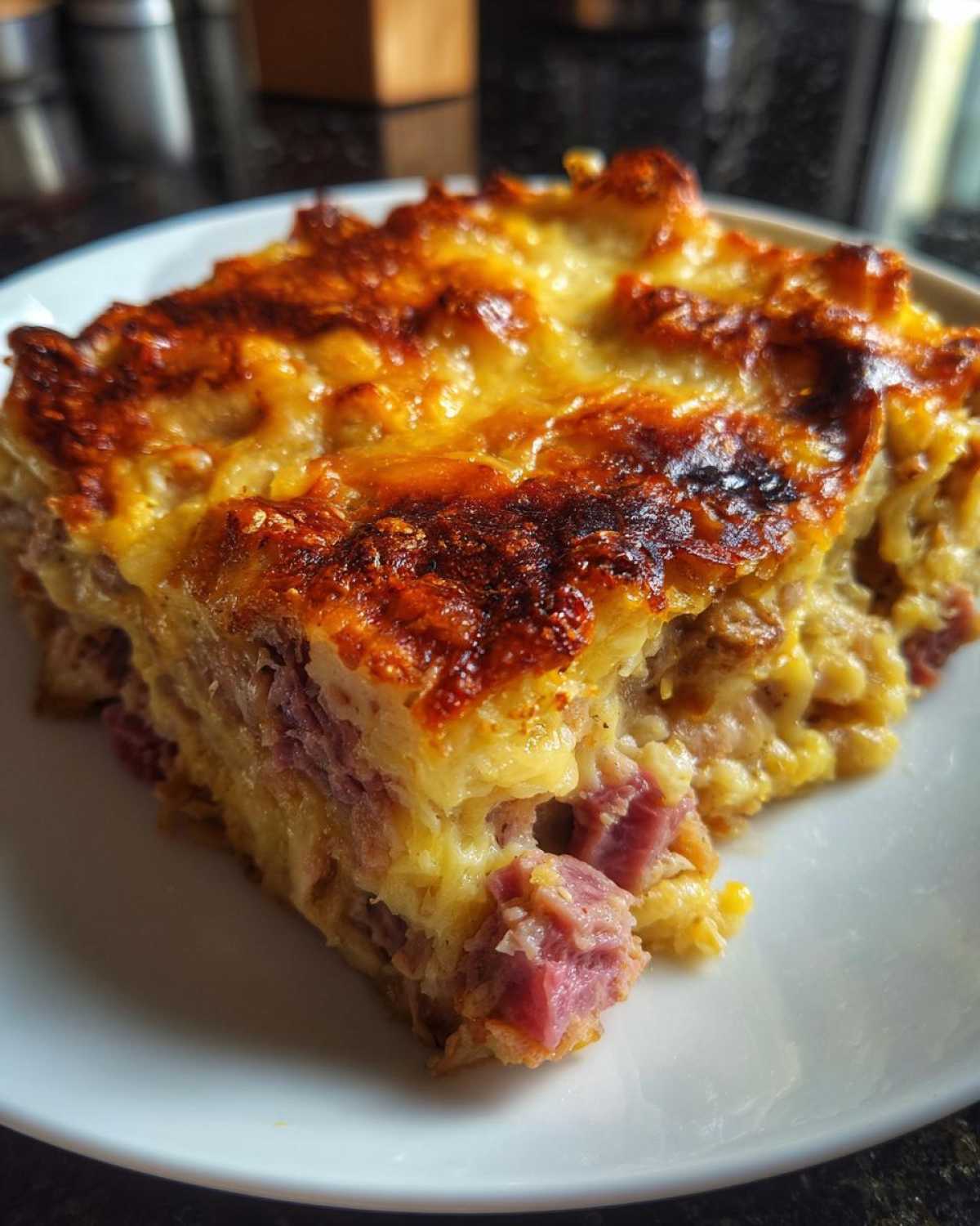 homemade reuben bake - detail 1