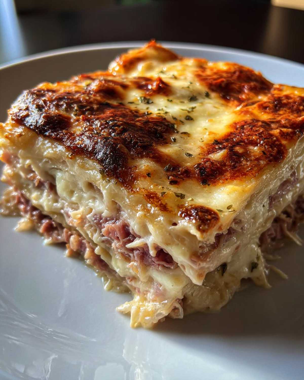 homemade reuben bake - detail 2