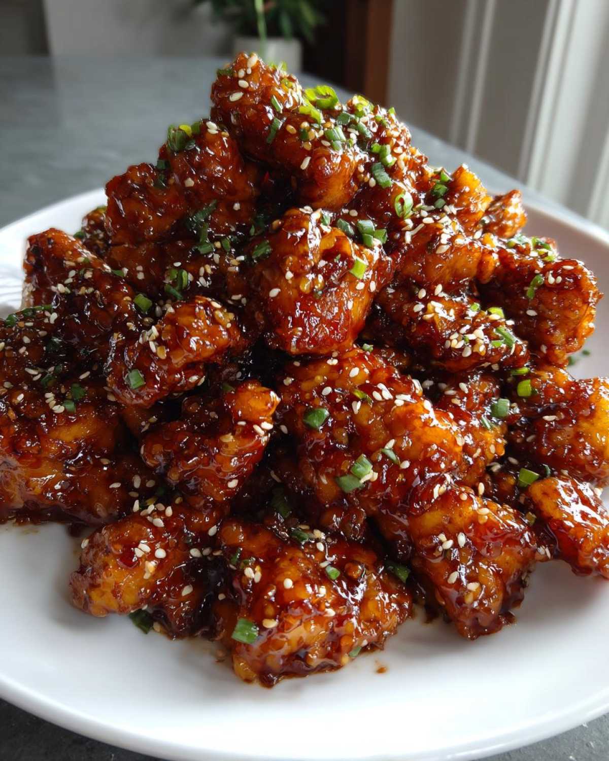 honey garlic chicken - detail 1