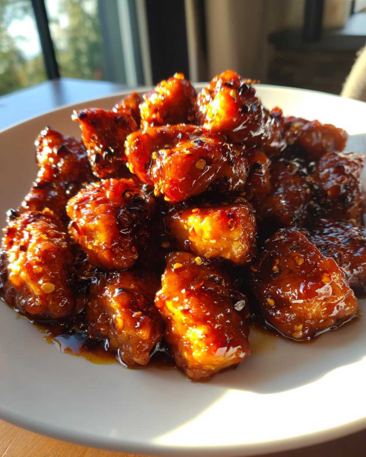 honey garlic chicken - detail 2