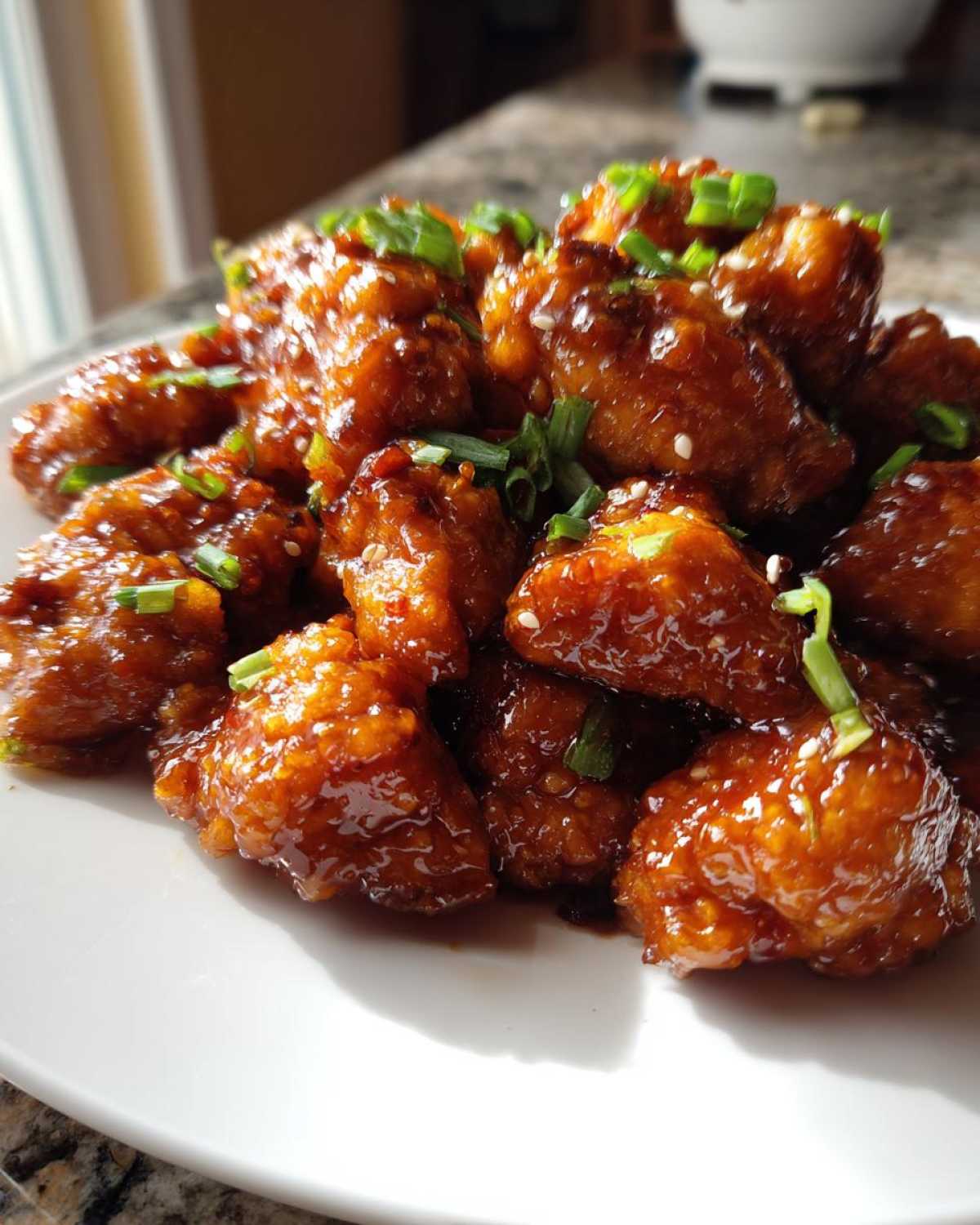 honey garlic chicken - detail 2