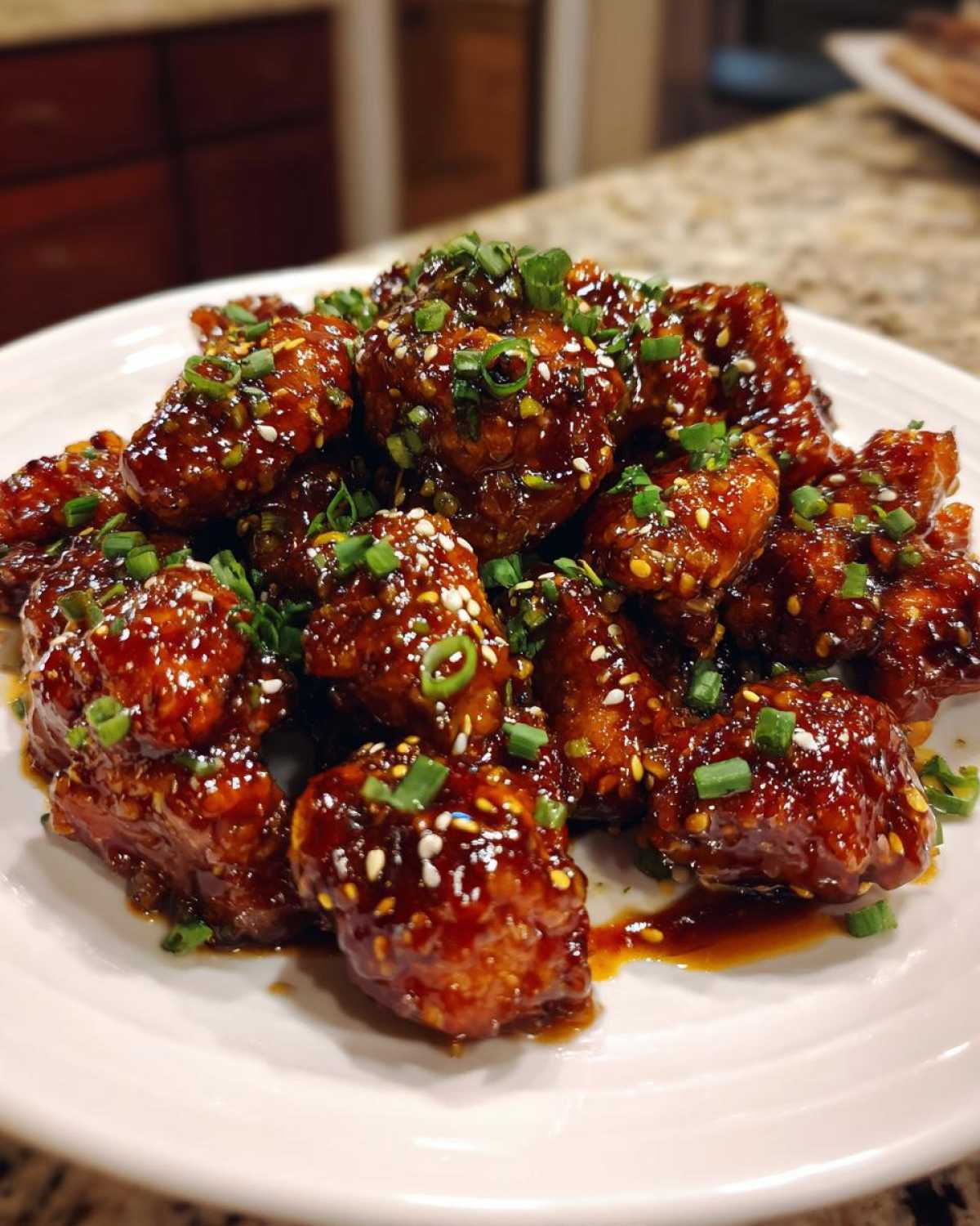 honey garlic chicken - detail 3