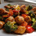 honey garlic chicken stir fry