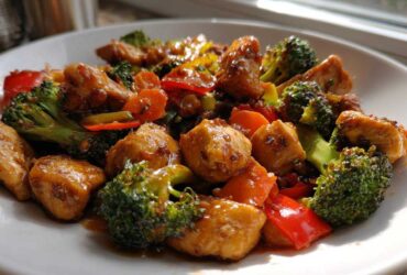 honey garlic chicken stir fry