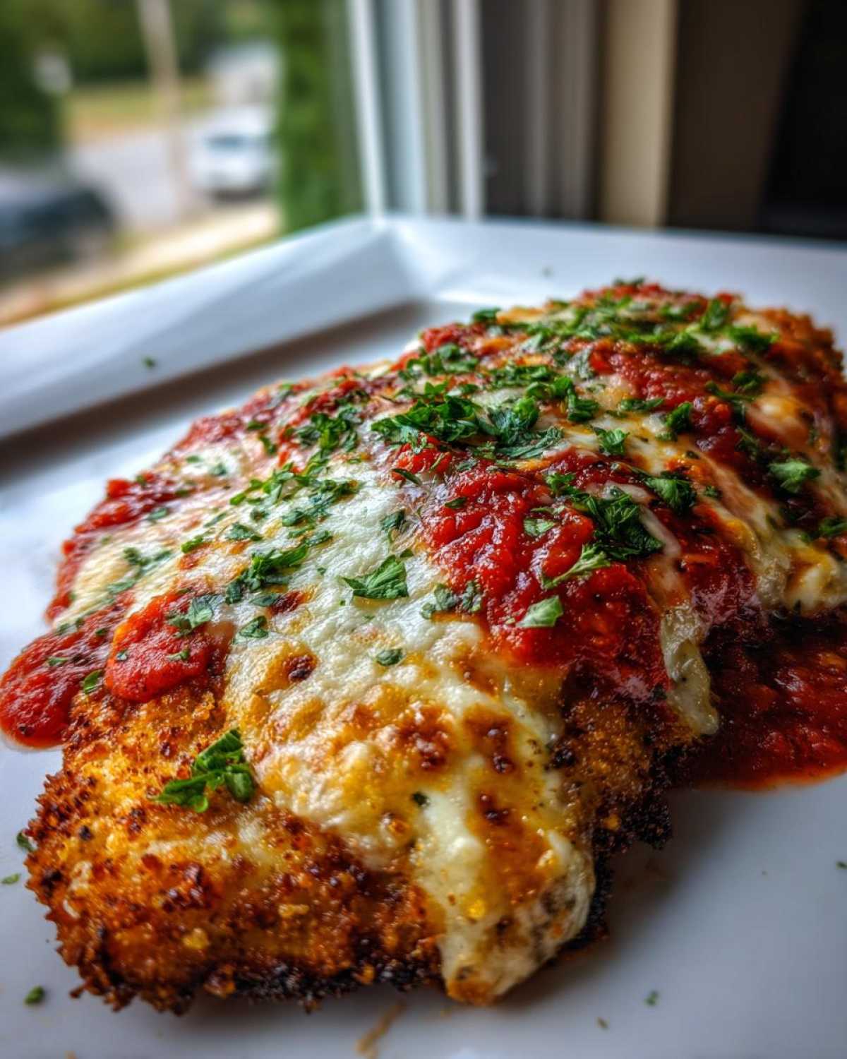 keto chicken parmesan - detail 1