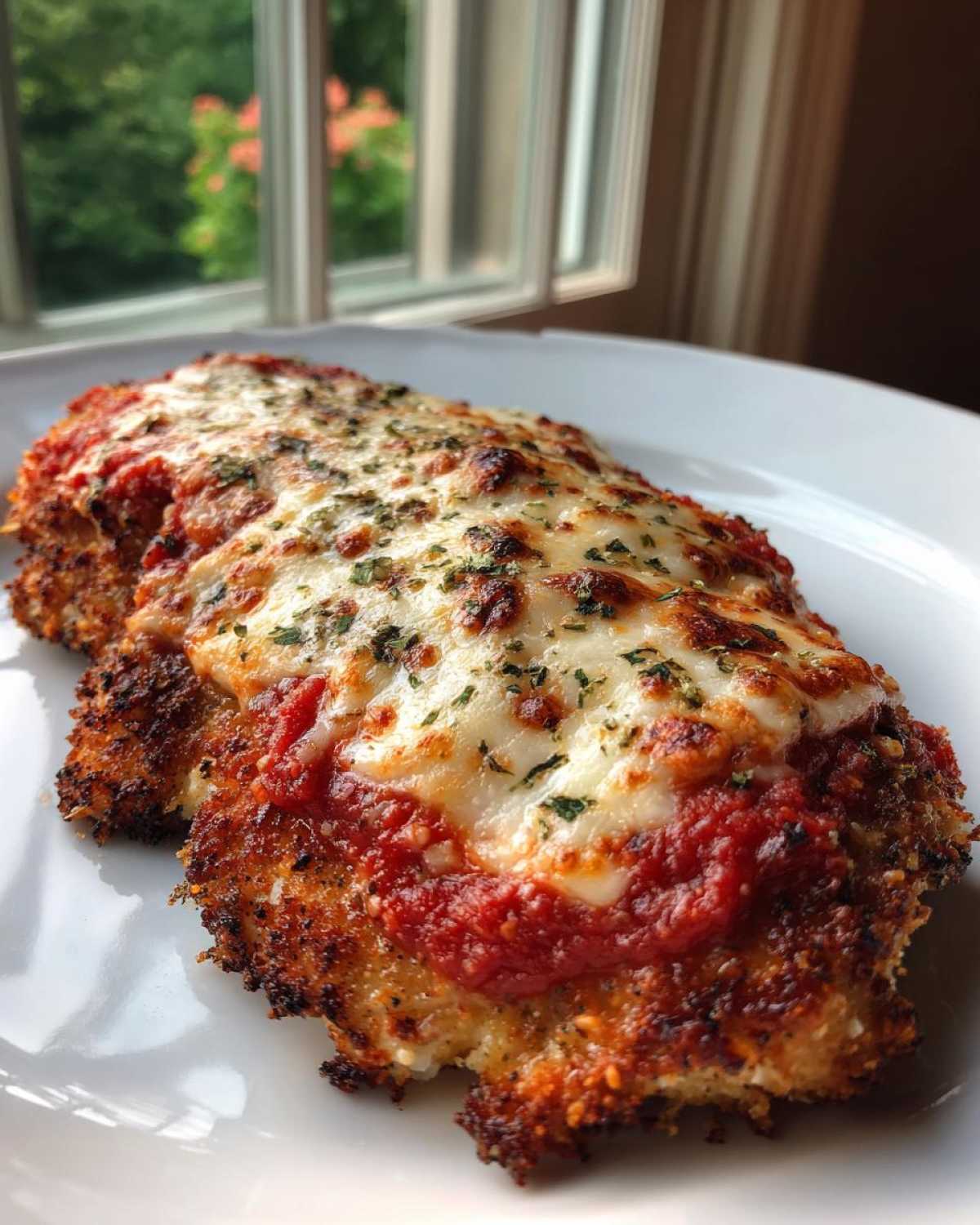 keto chicken parmesan - detail 2