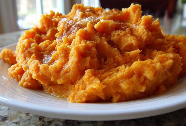 mashed sweet potatoes