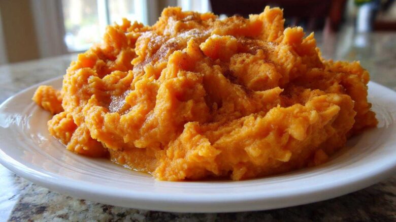 mashed sweet potatoes