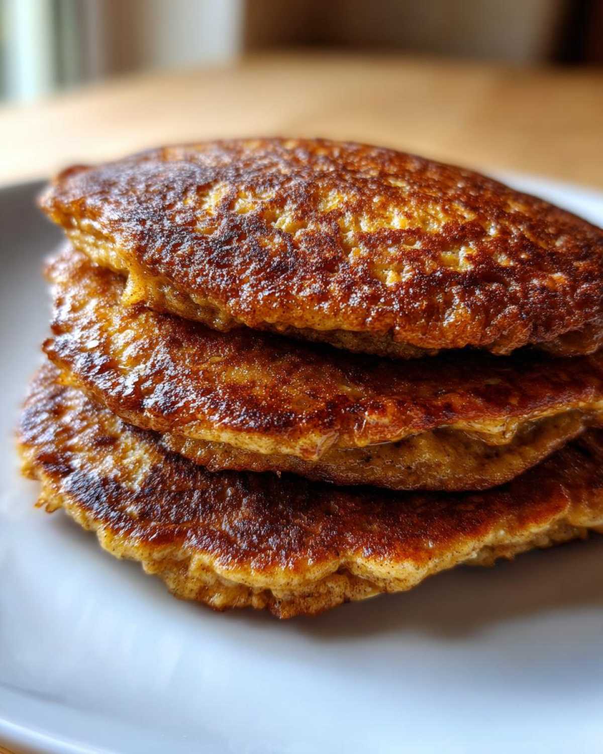 oatmeal pancakes - detail 2