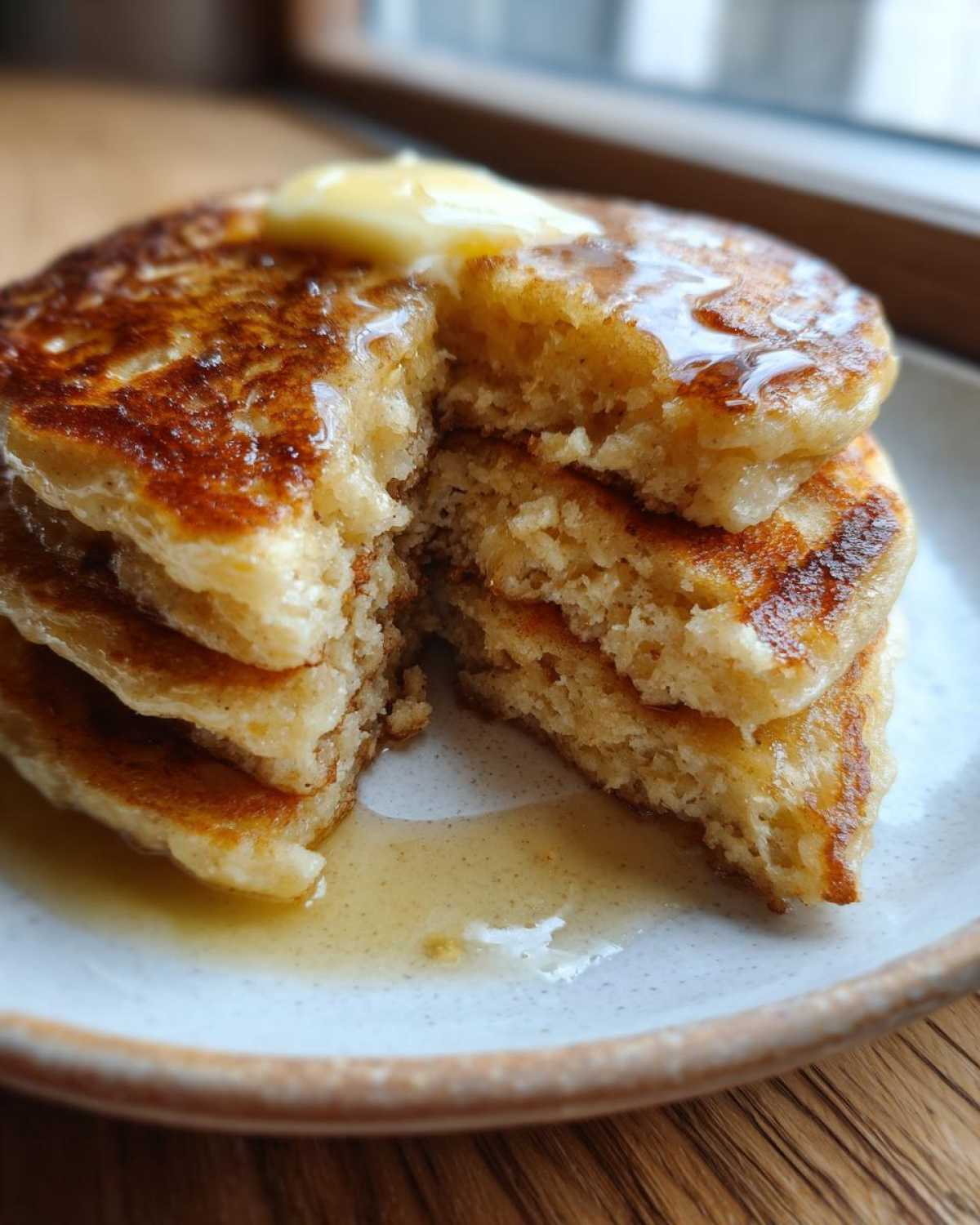 oatmeal pancakes - detail 3
