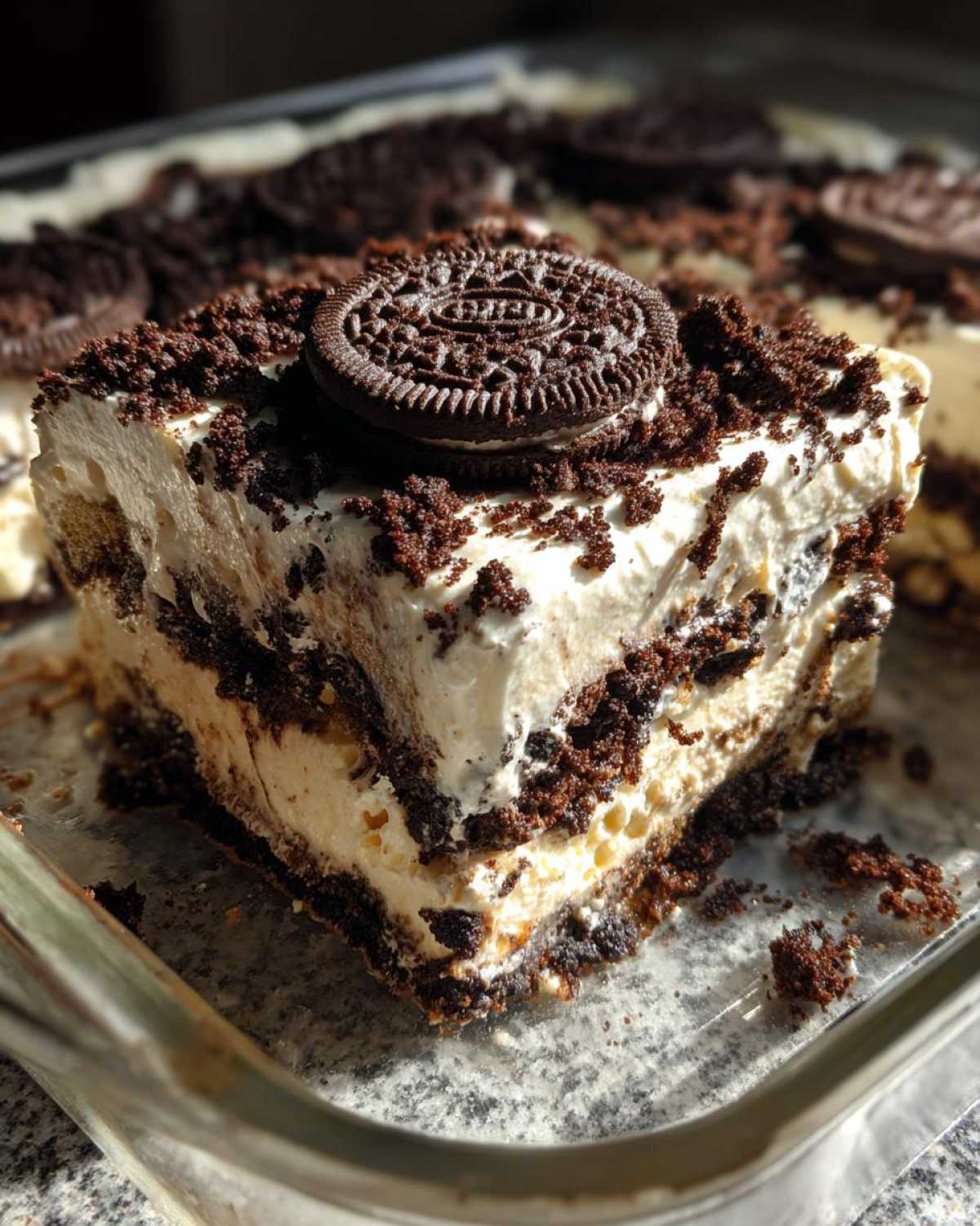 oreo dirt cake - detail 1