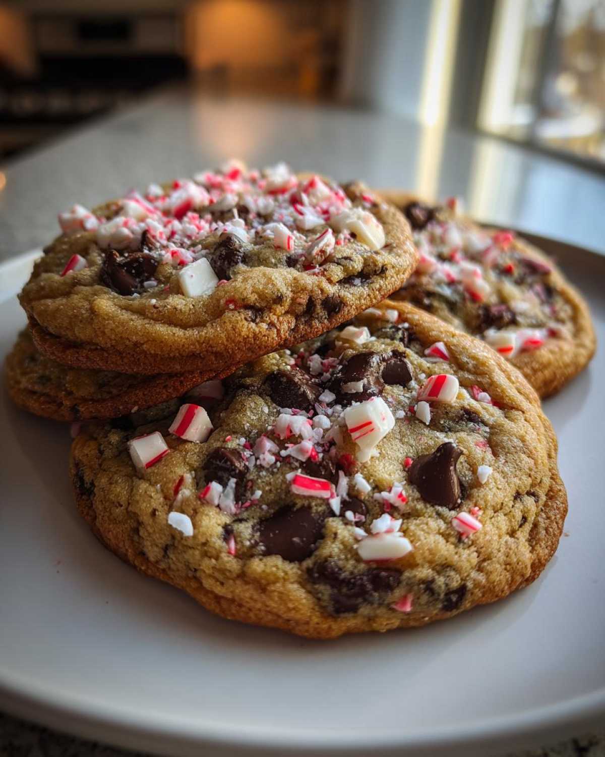 peppermint chocolate chip cookies - detail 3